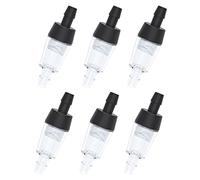 Pawfly 6 PCS Aquarium Check Valves One Way Non-return Protector Air Pump Accessories for Fish Tank,Black