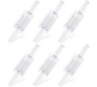 Pawfly 6 PCS Aquarium Check Valves One Way Non-return Protector Air Pump Accessories for Fish Tank,Clear