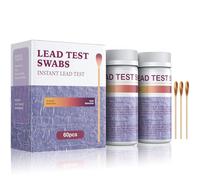 Pawfly 60 Pcs Lead Test Kit for Dishes (Dip in Water to Use) Instant Lead Test Swabs with Results in 30 Seconds Rapid Home Lead Testing Kit for Ceramics Metal Toy Jewelry & Wood