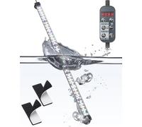 Pawfly 61 cm Aquarium LED Light 24/7 Fish Tank Light with Full Spectrum Brilliant White Blue Red Green Lights Multi-Colored LEDs with D/N Mode Single Color Effects Timer and Adjustable Brightness