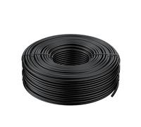 Pawfly 61 M Drip Irrigation Tubing 4-6 MM, Blank Distribution Tubing for Drip Irrigation System, Black PE Micro Drip Line, Drip Irrigation Hose Roll for Garden Watering, Drip Irrigation Part