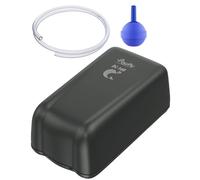 Pawfly Aquarium Air Pump 2.5 L/min Battery Powered Oxygen Pump for 20-120 L Fish Tanks, Portable Silent Aerator Pump with Metal Back Clip for Outdoor Fishing Power Outage (D Battery not Included)