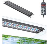 Pawfly Aquarium LED Light 24/7 Extendable Fish Tank Light with Full Spectrum White Blue Red Green Lights with D/N Mode Single Color Effects Timer and Adjustable Brightness (for 60 to 75 cm Tanks)
