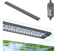 Pawfly Aquarium LED Light 24/7 Extendable Fish Tank Light with Full Spectrum White Blue Red Green Lights with D/N Mode Single Color Effects Timer and Adjustable Brightness (for 120 to 140 cm Tanks)