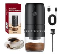 Pawfly Rechargeable Coffee Bean Grinder, 40 Gears Adjustable Electric Coffee Grinder, Auto-Stop Conical Ceramic Burr Coffee Grinder with Cleaning Brush, Portable Coffee Bean Mill for Travel Camping