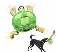 Pawfoo Lab Turtle Dog Toy, Plush Dog Chew Toys, Stuffed Squeaky Dog Toys with Soft, Durable Fabric for Small Medium Large Dogs, Fun for Indoor Play, Puppy Teething Chew Toy, Green