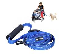 Pawform Pet Products Hands Free Dog Leash, Around The Waist, Crossbody, Solid Handle, Heavy Duty,