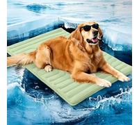 PawFroste Dog Cooling Mat, Rapid Cool Pet Cool Mat with Double-Sided Ice Silk, Easy-Clean & Anti-Scratch, Portable Breathable Self Cooling Pad for Cats Dogs in Hot Summer (#D,S)