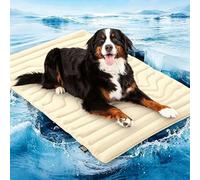 PawFroste Dog Cooling Mat, Rapid Cool Pet Cool Mat with Double-Sided Ice Silk, Easy-Clean & Anti-Scratch, Portable Breathable Self Cooling Pad for Cats Dogs in Hot Summer (#B,S)