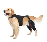 Pawfun Dog Knee Brace for Torn ACL Hind Leg- Dog Leg Support Brace with Metal Stabilizers for Torn CCL, Limping, Luxating Patella, Ligament Injuries, Hip Dysplasia& Arthritis,L&Vest3