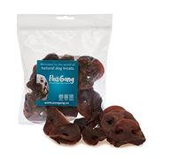 PawGang - Pig Snouts Noses 200g - 100% Natural Treats for Dogs Puppies Young Adult Old Small and Large Dog - Air Dried Chews Snacks - Healthy Hypoallergenic - Low Fat Grain Free - BARF Raw