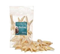 PawGang - Puffed White Chicken Feet 200g - 100% Natural Treats for Dogs Puppies Young Adult Old Small Large Dog - Air Dried Chews Snacks - Healthy Hypoallergenic - Low Fat High Protein