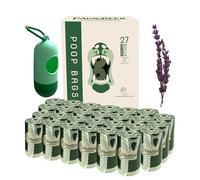 PawGreen Biodegradable Poo Bags Dogs Waste with Dispenser Completely Leak-Proof, Durable, Extra Thick, Dog Poo Bags Made from Eco-Friendly Material Corn Starch 540 Count, Green, Lavender Scented.