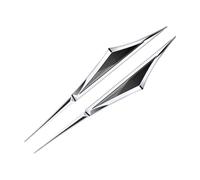 PAWGTS 2 Pcs Automotive Blade Fender Side Emblem for Jeep Compass 2025,3D Stereo Metal Stickers Sports Unique Appearance Fashion Personality Cool Eye Catching Vehicle Body Decoration,Silver Black