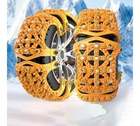 PAWGTS Tire Chains Non-Metallic Material (Spiral-Reinforced Steel Studs · Enhanced Ice-Breaking Performance) No Jack Required Universal Fit Suitable For Tires 165-255 Mm