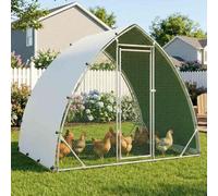PawHaven Walk-In Chicken Run Cage with Waterproof Oxford Cover, 2.5X2X2M