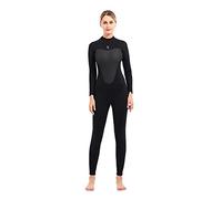 PAWHITS 3mm Womens Neoprene Full Length Wetsuit Thermal Long Sleeve Wetsuits for Diving Surfing Snorkeling Black