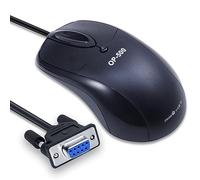 PAWHITS Industrial RS232 COM Port Mechanical Mouse, DB9 Serial Interface for CNC Machinery, PLC Control Systems, 1.6-Metre Anti-Interference Cable, 1600DPI, IP54 Dustproof (Black)
