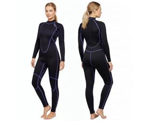 PAWHITS Wetsuit Women, 3mm Neoprene Full Body Wet Suit Women's for Cold Water, Thermal Long Sleeve Back Zip Womens Wetsuit for Scuba Diving Swimming Surfing Snorkeling (XL)