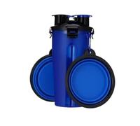 PawHoly Outdoor Water Bottle for Dogs, Water Bottle Dogs On the Go Travel Bowls Pet Drinking Bottle 2-in-1 Foldable Dog Bowls Dog Food Cup Foldable