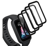 PawHoly Pack of 4 Full Coverage Screen Protectors for Xiaomi Smart Band 9 Active Tempered Glass Screen Protector, HD Clear Cover for Tempered Glass Xiaomi Smart Band 9 Active Screen Protector, Ultra
