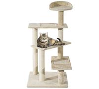 PawHut 100 cm Cat Tree for Indoor Cats Kitten Scratch Scratching Post Beige