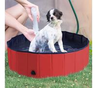 PawHut ?100x30H cm Pet Swimming Pool-Red