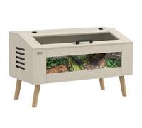 Pawhut Reptile Terrarium, 140L Snake Vivarium With Tempered Glass Windows