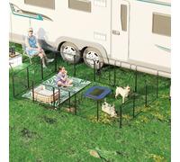 PawHut Dog Pen 16 Panels Puppy Pen Heavy Duty Pet Playpen for Indoor Outdoor for Dogs, Rabbits, Ducks 80cm High