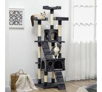PawHut Cat Tree Scratcher Activity Centre - Condo Scratching Post Toy Bed | TJ Hughes