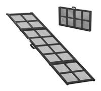 PawHut 191 x 20cm Dog Ramp for Car, Extra Long Pet Stairs with Non-Slip Surface, for Large Dogs, Black