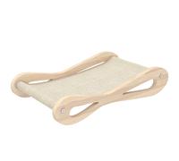 PawHut 2 in 1 Sisal Cat Scratcher Bed Cat Scratching Board and Lounger 60 x 35 x 13 cm Cream White