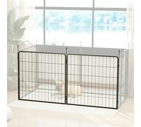 PawHut 2 Piece Dog Pen Expansion Pack for 80cm High Pet Playpen for S M Dogs