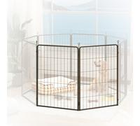 PawHut 2 Piece Expansion Pack Dog Pen for Large Dogs, 100cm Tall, Black