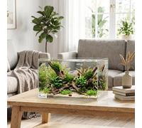 PAWHUT 24L Fish Tank with Protective Base Mat 40 x 25 x 25 cm in Clear PawHut Clear 40 x 25 x 25 cm