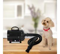 PawHut 2800W Dog Pet Grooming Hairdryer Heater w/ Three Nozzles - Black