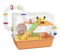 PawHut 3 Tiers Hamster Cage Small Animal House 45 x 28 x 37cm Orange