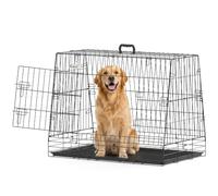 PawHut 35"(90 cm) Car Dog Crate Slanted Collapsible 90L x 58W x 69H cm