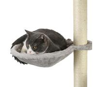 PawHut 4PCs Cat Furniture Set: Wall Hammock, Ladder, Platforms, Steps - Grey