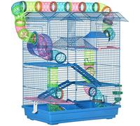 PawHut 5 Tiers Hamster Cage Animal Travel Carrier Habitat with Accessories