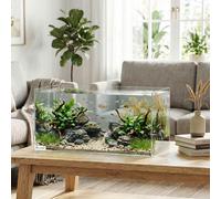 PawHut 51L Fish Tank with Protective Base Mat 60 x 30 x 30 cm - 60L x 30W x 30H cm