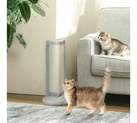 Pawhut 56Cm Corner Cat Scratching Post With Sisal Scratching Pad, Grey