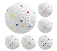 PawHut 6 Pack Dog Balls Toys Fits Aggressive Chewers, Indestructible Teething and Water ETPU Balls for Throw and Fetch