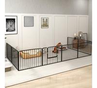 PawHut 60cm 8 Panels Heavy-Duty Dog Playpen for Small Dogs | 8 Panels Dog Pen, Pet Playpen Exercise Pen