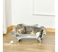 PawHut 60cm Cat Scratching Board with Catnip, Cardboard Scratcher Lounger