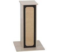 PawHut 63cm Cat Scratching Post, Cat Scratcher with Replaceable Scratching Board, Top Perch, Sisal Scratch Mat, Oak