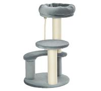 Pawhut 65 cm Cat Tree Kitty Scratcher Kitten Activity Center Scratching Post