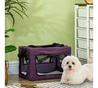 PawHut 80cm Soft Side Pet Carrier w/ Cushion - for Medium Dogs - Purple | TJ Hughes