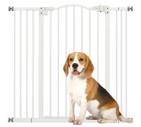 PawHut Pressure Fit Dog Stair Gate No Drilling Safety Gate Auto Close for Doorways, Hallways, 74-100cm Adjustable, 94cm Tall, White