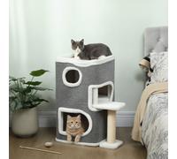 Pawhut 75 Cm Cat Tree Cat Condo For Indoor Cats With Scratching Post